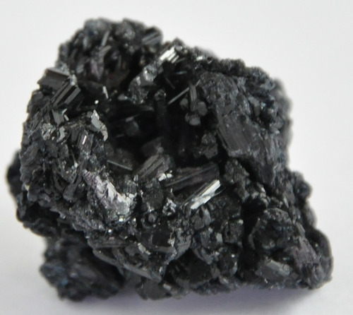 Turmalina Preta Cristalizada Lindo Mineral Coleção 2022m Preto