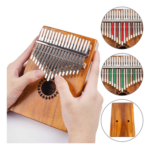 Calimba De 17 Teclas, Portátil, Piano Mbira, Regalos Para Ni
