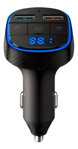 Transmisor Fm Bluetooth Con Cargador Y Reproductor Mp3