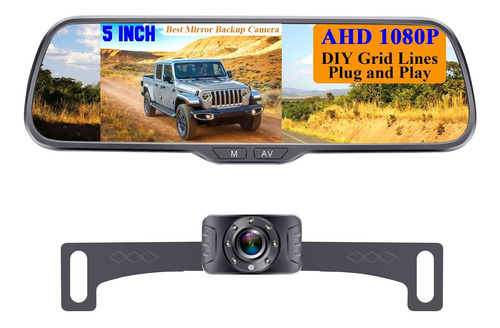 Camara Respaldo Vehiculo Ahd 1080p Monitor Espejo 5 Do