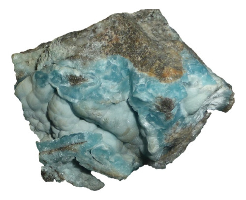 Mineral De Colección Smithsonita Azul En Bruto
