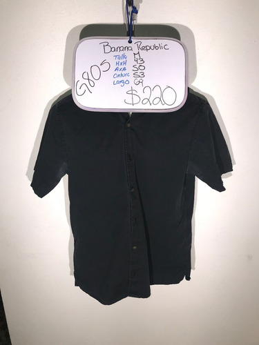 % Id G805 Camisa Banana Republic M Usada Detalle Hombre Prom