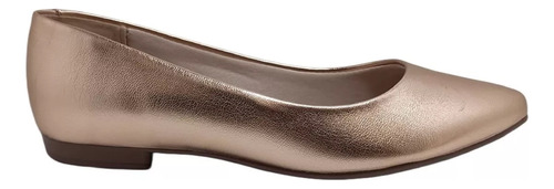 Zapato Flats Dama Beira Rio 4136.200 Metalizado