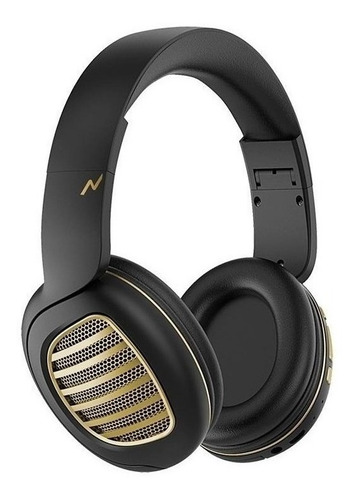 Auriculares inalámbricos Noga Aris NG-A80BT negro y dorado