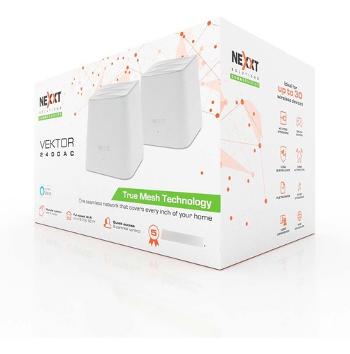 Imagen 3 de 4 de Sistema Wi-fi Mesh Nexxt Vektor 2400ac (2 Pack) *itech