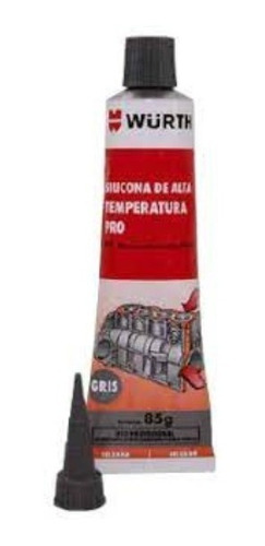 Silicona Wurth Gris De Alta Temperatura Pro 85gr