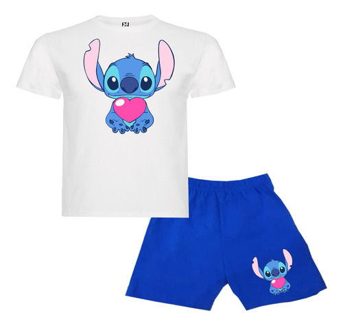 Pijama Corto Niños Algodon Stitch
