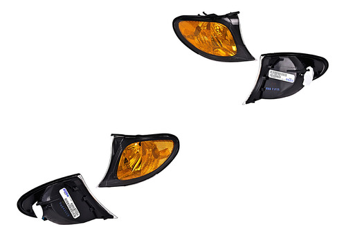 Set Cuartos Filo Negro S/foco Bmw 325xi 02-05 Depo