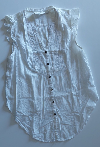 Camisa Blanca Sin Mangas - H&m