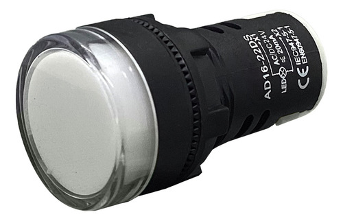 Sinaleiro Led Iluminado 22mm Am/az/bc/vd/vm 24v - 1un Luz Branco