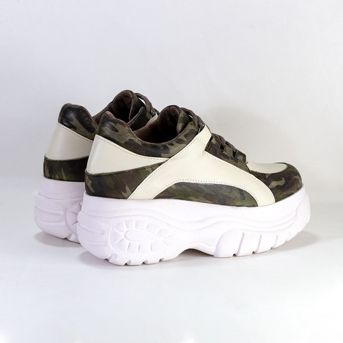 Imagen 3 de 4 de Zapatillas Mujer Plataforma Cuero Urbano Bettona Aita