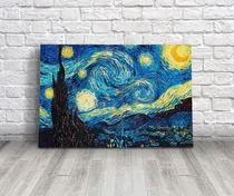 Comprar Cuadro La Noche Estrellada Van Gogh Arte Canvas 60x40 Cm