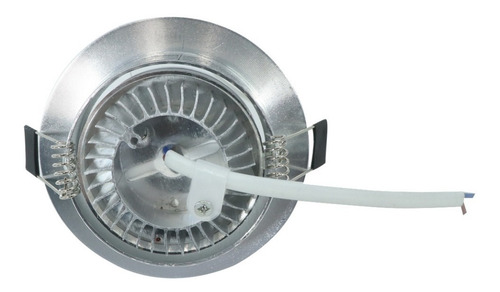 Luminario Led 3w Empotrable Luz Blanca Adir Ad1893b 40500110 Estructura Plateado
