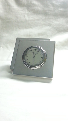 Reloj De Mesa Plateado 925 Marca Christofle 