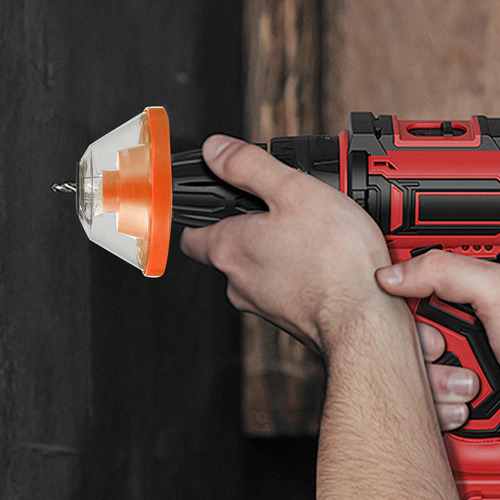 Protector De Polvo Para Taladro Eléctrico, Dispositivo Rojo