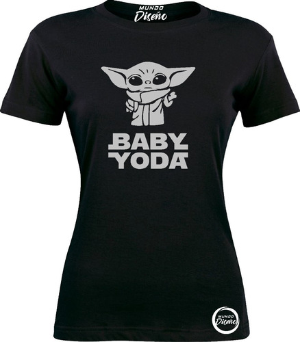 Polera De Mujer Manga Corta Star Wars Baby Yoda