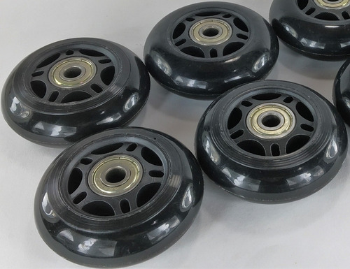 Ruedas Rollers Goma Pu 84 Mm X 4 Unidades + Rulemanes Abec7