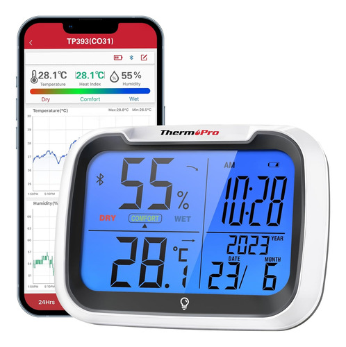 Termohigrómetro Digital Thermopro Tp353 Humedad Bluetooth