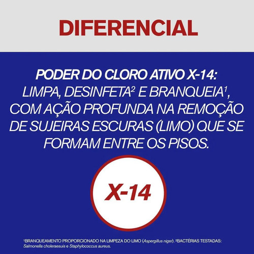 Limpeza Pesada Cloro Ativo X-14 1 Litro Veja