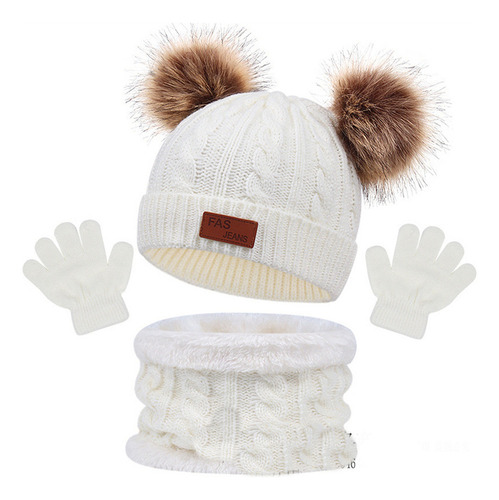 -conjunto De Gorro De Invierno Para Niños, Bufanda Y Guantes