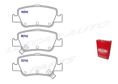 Jg Pastilha Freio Traseira Corolla 2015 A 2019