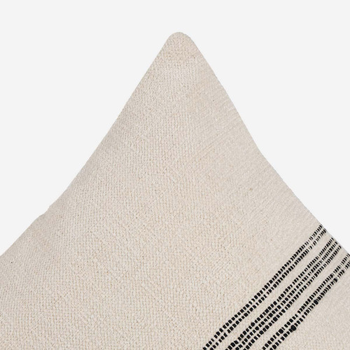 Funda De Cojín Ambiente Algodón Olya 50 X 50 Cm Crudo-negro