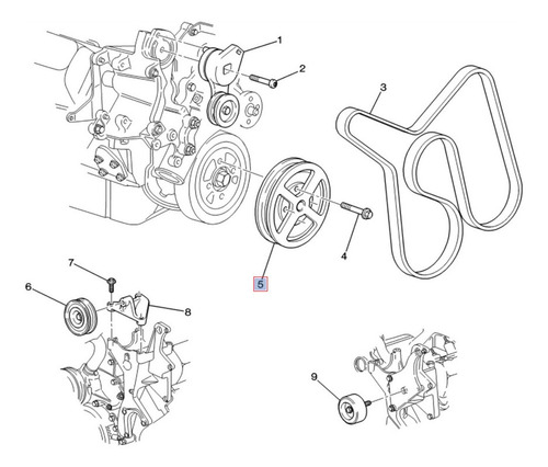 Polea Cigueñal Gmc K3500 V8 6.5l 2000