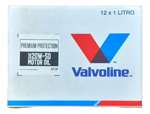 Aceite 20w50 Semi Sintetico Valvoline Pack 12lts + 2filtros
