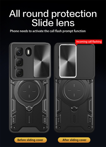Funda Con Anillo Magnético Para Infinix Hot 50 Pro