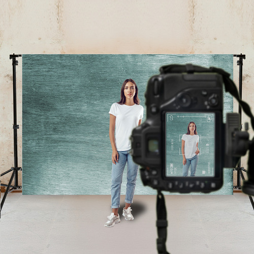 Fundo Fotográfico Textura Backdrop Em Tecido 1,50x2,20m Cor Textura - Ffh469