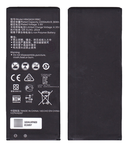 Bateria Compatible Para Huawei Y5 2 Cun-l03 Hb4342a1rbc