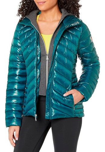 Casaca Guess Puffer Packable Mujer - Esmeralda