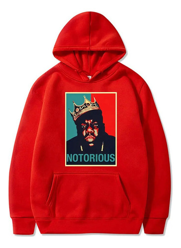 Sudadera Negra Con Capucha R.i.p Notorious Big Print For Ho