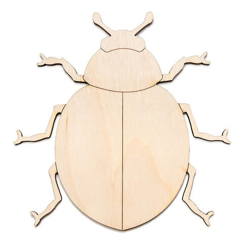 Formitas Madera Escarabajo Insectos Escarabajito 30cm X1 Uni