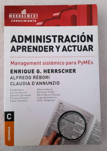 Administración Aprender Y Actuar - Enrique G Herrscher 