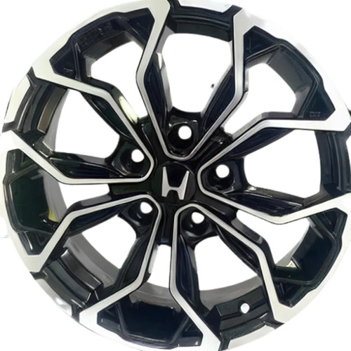 Rodas Honda Civic Aro 16 5x114 (jogo) +bicos Cor Preto Com Diamantado