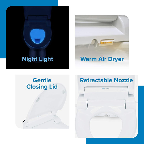 Asiento De Inodoro Con Bidet Brondell Swash