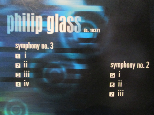 Imagen 2 de 4 de Philip Glass - Symphony No. 2 / 3 Bournemouth - Marin Alsop