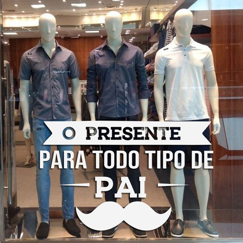 Adesivo Decorativo Vitrine O Presente Para Todo Tipo De Pai