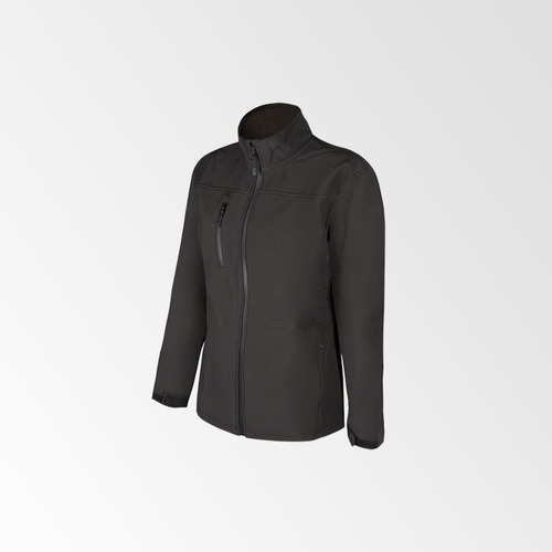 Chaqueta Softshell Mujer Impermeable - Four Negra Negro Liso L
