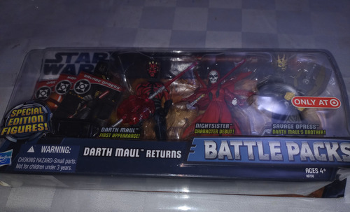 Star Wars Batlle Packs Darth Maul Returns Hasbro Exc. Target (Usado)