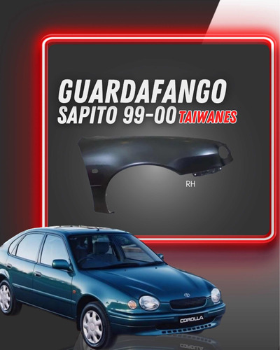 Guardafango Toyota Sapito 99-00 Taiwanes