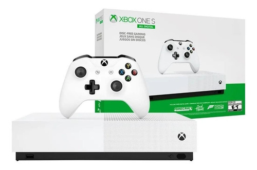 Microsoft Xbox One S 1TB All-Digital Edition color  blanco