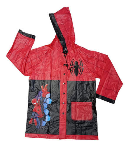 Piloto Infantil Lluvia Spiderman Disney Licencia Original