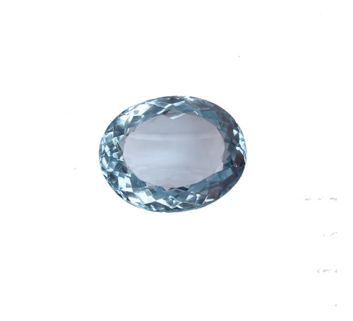 Sas Gems Aguamarina Natural 36.60 Ct Corte Ovalado Azul Verd