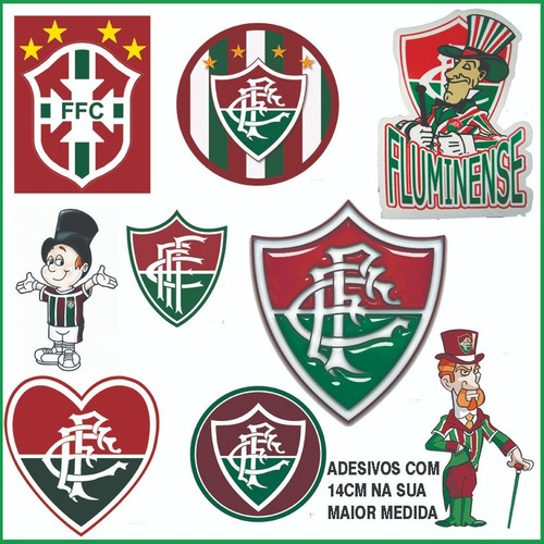 7 Adesivos Flamengo Fluminense Botafogo Vasco Times Futebol
