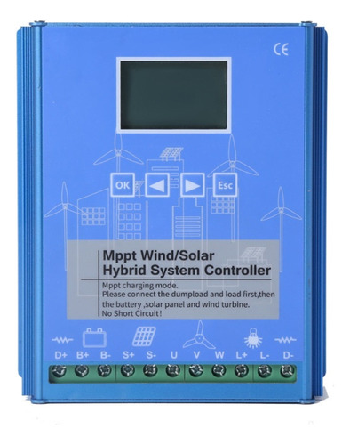 Controlador Híbrido Eólico-solar Mppt 12v24v 1000w2000w