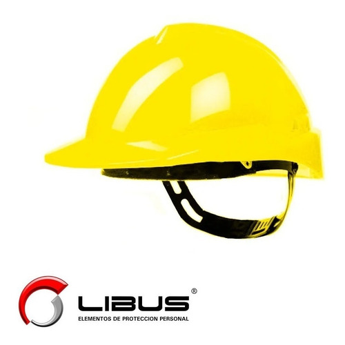 Imagen 1 de 3 de Casco Seguridad Obra Libus Milenium Arnes Simple Amarillo