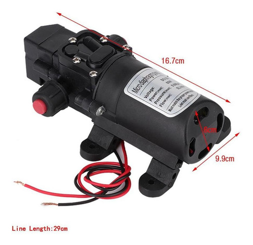 Bomba De Agua De Alta Presión Dc 12 V 116psi Autocebante Ca