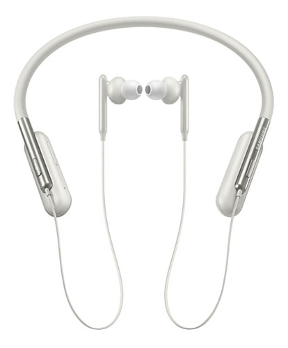 Auriculares gamer inalámbricos Samsung U Flex EO-BG950 ivory white con luz  blanco